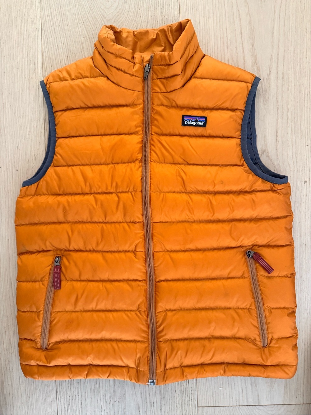 Patagonia Kids Orange Quilted Puffer Vest